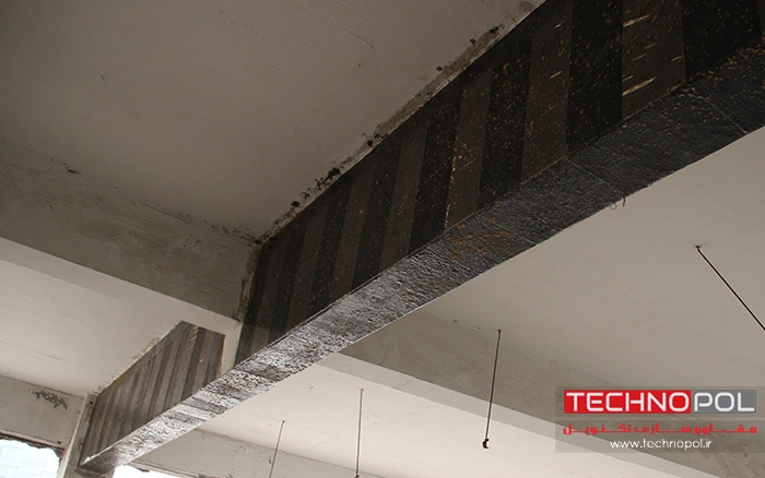 تیر تقویت شده با FRP