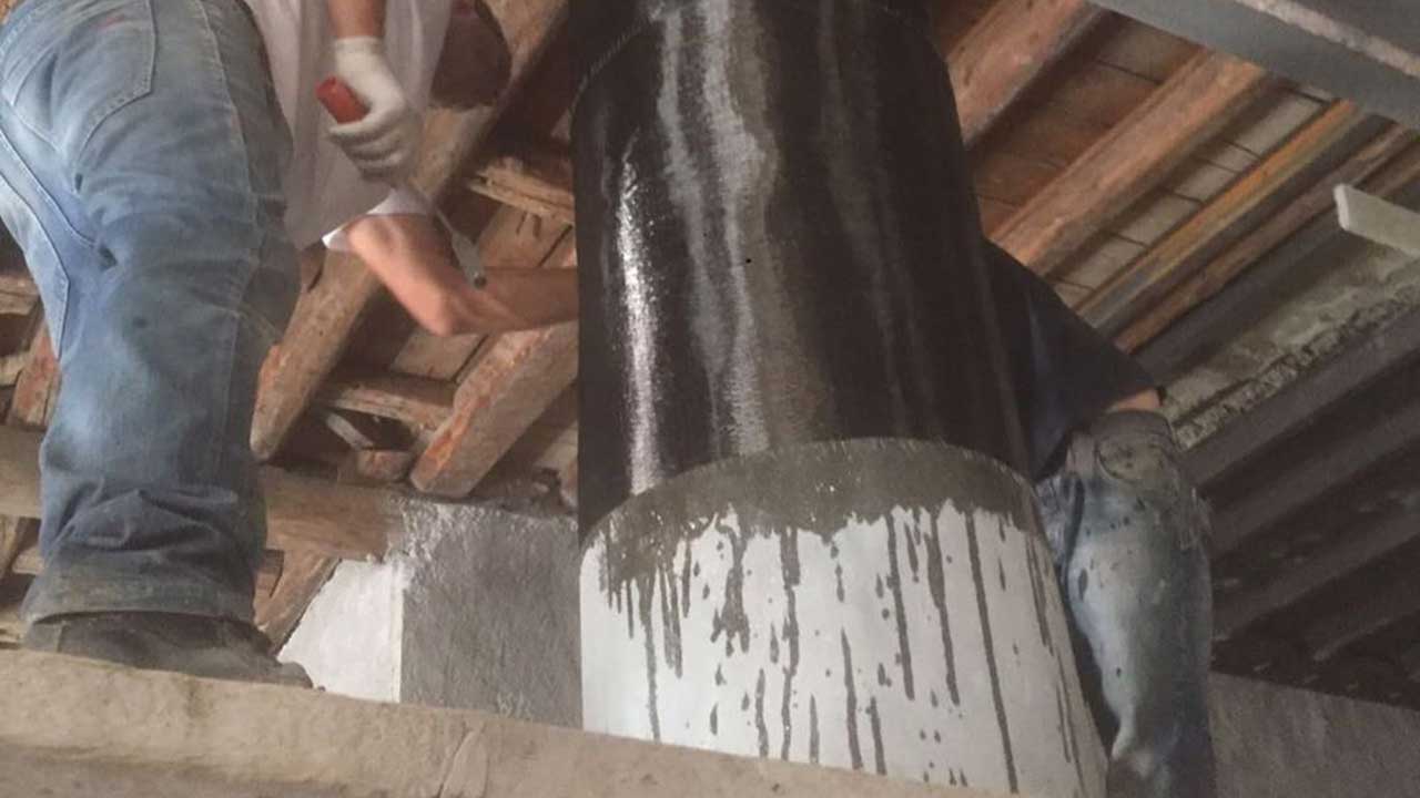 مقاوم سازی نواحی انتهایی ستون بتنی با مقطع دایره با الیاف FRP