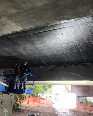 مقاوم سازی عرشه پل بتنی با الیاف FRP