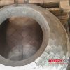 اجرای کوره آجری با ملات نسوز