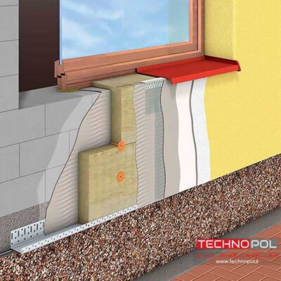 جزئیات سیستم EIFS در دیوارهای دارای پنجره
