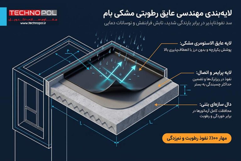 عایق رطوبتی مشکی بام