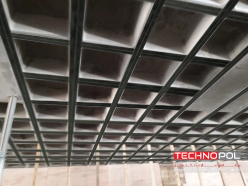 مقاوم سازی سقف وافل با استفاده از لمینت FRP
