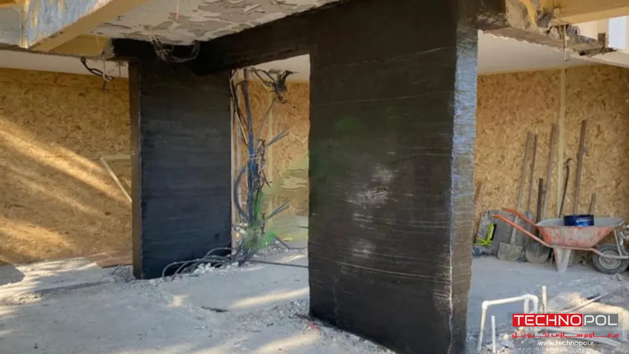 مقاوم سازی دیوارهای برشی بتنی به روش FRP