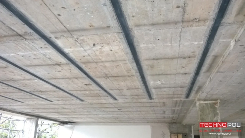 دال تقویت شده با نوار لمینت کربن