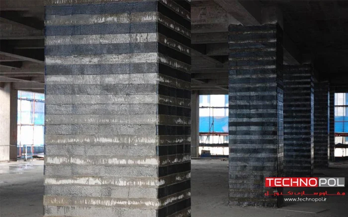 مقاوم سازی ستون بتنی با الیاف FRP