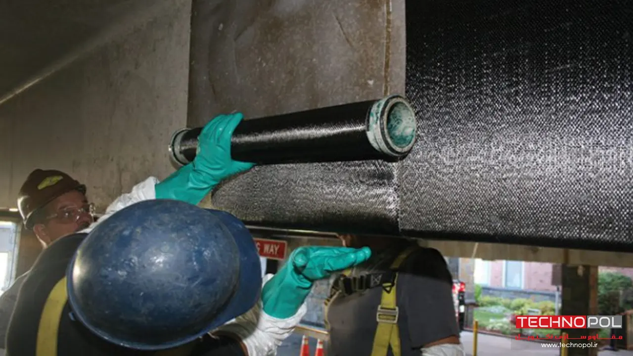 استفاده از الیاف FRP جهت ترمیم عضو بتنی